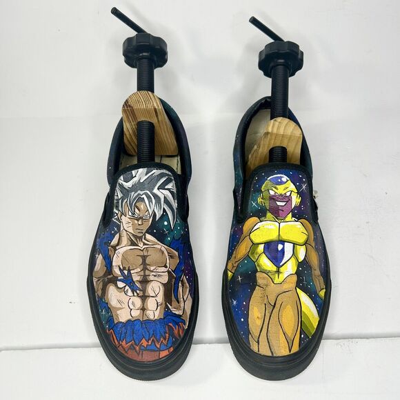 Vans Classic Slip-On Custom Painted Dragonball Z Theme Size 10.5 main image 9